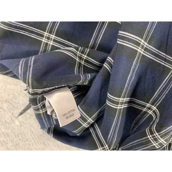 Banana Republic Classic Fit Long Sleeve Button Down Shirt (Men's XL) Blue - Picture 10 of 12